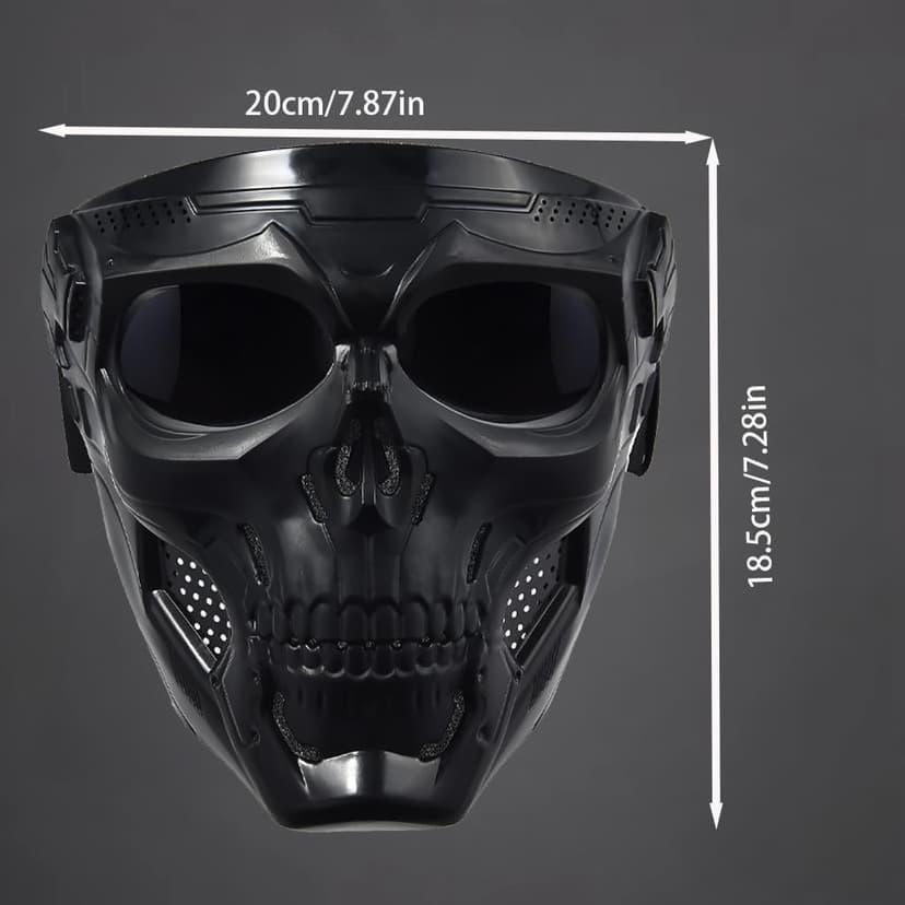 Motorcycle Face Mask Full Face,Dirt Bike Goggles Motocross, ATV, Offroad, Riding Racing Goggles for Men Women