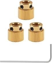 Aokin Brass Extruder Wheel Gear 40 Teeth Drive Gear 3D Printer Parts for Creality Ender 3, Ender 3 Pro, Ender 3 V2, Ender 5/5 Pro/5 Plus, CR-10/10S, CR-10 S4, CR-10 S5, 3 Pcs with a Wrench