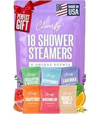 Cleverfy Shower Steamers Aromatherapy for Women and Men – Self-Care Shower Bombs for Stress Relief and Relaxation – 6 Tablets