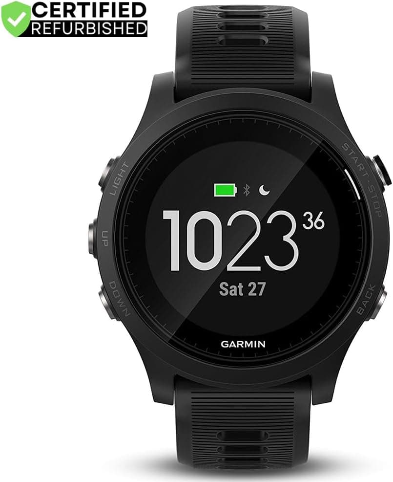 Garmin 010-N1746-00 Forerunner 935 GPS Watch, Multisport, Altimeter, Battery, Black (Renewed) Bundle with 2 YR CPS Enhanced Protection Pack