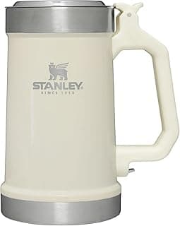 STANLEY Classic Bottle Opener Beer Stein 24 oz | Flip Up Lid and Heavy Duty Handle with Built In Bottle Opener | Insulated Stainless Steel Beer Mug | BPA-Free