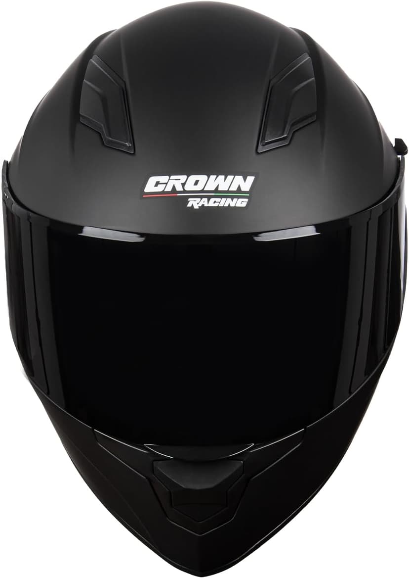 F-700 Full Face Motorcycle Helmet for Adults, DOT FMVSS 218 Certified Street Bike Helmet with Tinted Shield, Clear Replacement Visor and Removable Liner