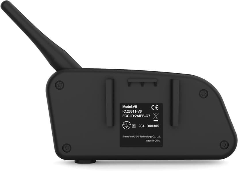 EJEAS V6 Pro Motorcycle Helmet Bluetooth Intercom, 2-Way 1200M Motorcycle Bluetooth Headset Universal Communication System with Noise Cancellation and Waterproof for Dirt Bike/ATV/Snowmobile (2PCS)