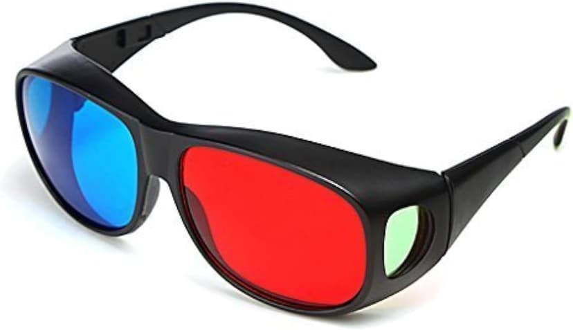 BIAL Red-blue 3D Glasses/Cyan Anaglyph Simple style 3D Glasses 3D movie game-Extra Upgrade Style