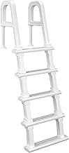 Pool Ladder, 5-Step Pool Stairs with Double Handrails and Non-Slip Steps for 47“-54” Above Ground and In-Ground Pools, White
