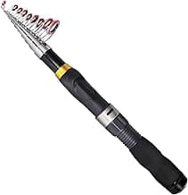 Collapsible Fishing Rod and Reel Combo, BalanZze Telescopic Fishing Rod with Spinning Reel, Portable Collapsible Fishing Pole Kit for Saltwater and Freshwater – Ideal Fishing Gift