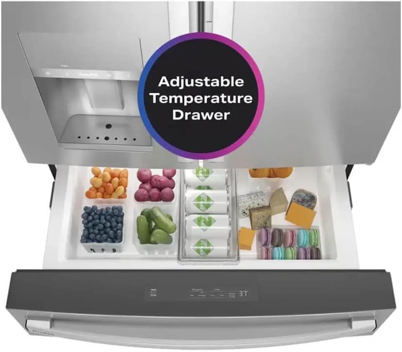 GE Profile PVD28BYNFS 36" 4-Door French Door Refrigerator with 27.6 cu. ft. Total Capacity in Fingerprint Resistant Stainless Steel
