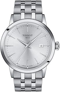 Tissot Mens Tissot Classic Dream 316L Stainless Steel case Quartz Watch, Grey, Stainless Steel, 22 (T1294101103100)