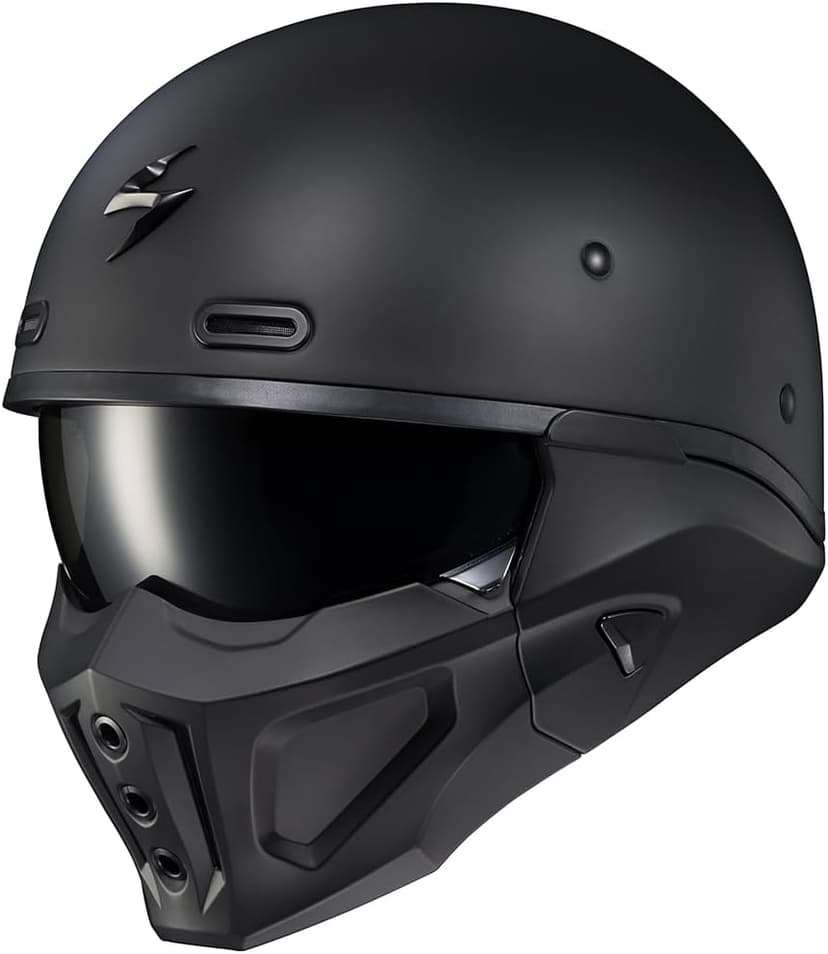 ScorpionEXO Covert X Open Face Half Shell 3/4 Mode Motorcycle Helmet Comm Ready Speaker Pockets DOT