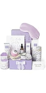 Best Friend Birthday Gifts for Women - Unique Spa Basket Friendship Gifts for Women, Sister, Bestie, BFF (Purple)