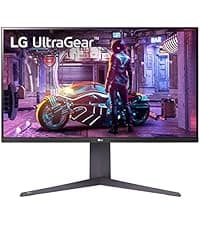 LG 32GS60QC-B Ultragear 32-inch Curved Gaming Monitor QHD (2560x1440) 180Hz 1ms 1000R AMD FreeSync HDR10 HDMIx2 DisplayPort Borderless Design Black Stabilizer DAS Crosshair FPS Counter - Black