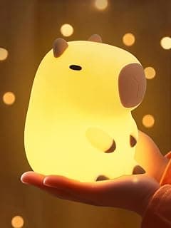 YuanDian Capybara Night Light - Adorable Silicone Lamp for Kids, Babies, Adults | Cute Capybara Gift, Nursery Bedroom Decor B0CQP7MPC1