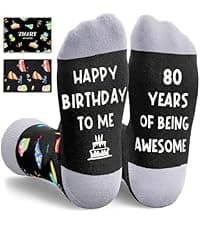 HAPPYPOP Birthday Gift Ideas - Socks for Senior Women Over 80, Best Gifts for 80 Year Olds