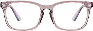 MAXJULI Blue Light Blocking Glasses,Computer Reading/Gaming/TV/Phones Glasses for Women Men(Light Coffee)