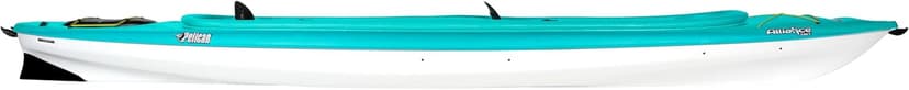 Pelican Alliance 136T - Recreational Sit in Kayak - Fade Turquoise White - Lightweight Patented Ram-X™ Material -Ergobreeze™/Ergoform - 13 ft