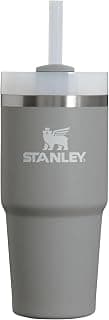Straw and 3-Position Lid | Cup Holder Compatible for Travel | Insulated Stainless Steel Cup | BPA-Free STANLEY Quencher H2.0 Flow State Tumbler, 14 oz, Stone B0CP9YR13X