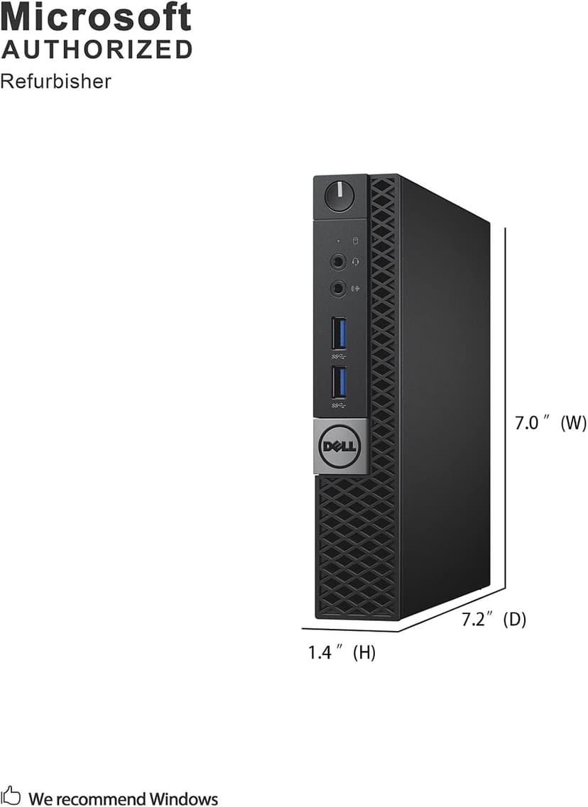 Dell Optiplex 3040 Micro Computer Mini Tower PC, Intel Quad Core i5-6500T, 8GB DDR4 RAM, 256GB SSD, Win 11 Pro (Renewed)