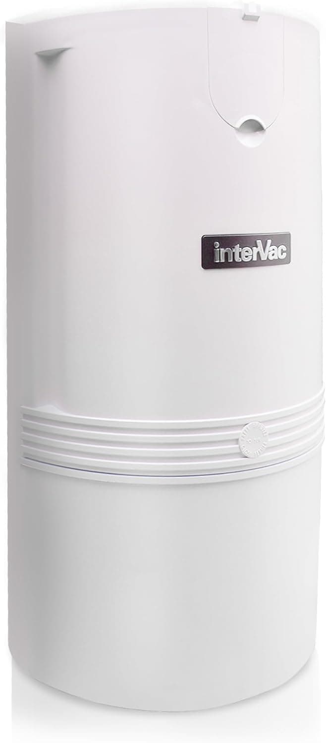 InterVac CondoVac Wall-Mounted Central Vacuum System | UL-Certified, Made in USA | Compact Built-in Vacuum for Condos, Townhomes, Apartments, and Garages