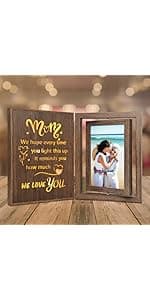 1 Year Anniversary Picture Frame Gifts, 1st Anniversary Frame for Her Him Girlfriend Boyfriend, Display Two 4x6 Inch