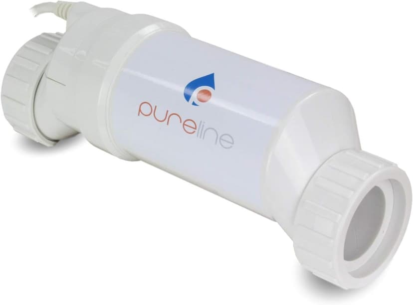 Pureline Crystal Pure Salt System, PL7700, Universal Pool Salt Chlorination System, Includes Control Panel, Salt Cell, 40,000 Gallon
