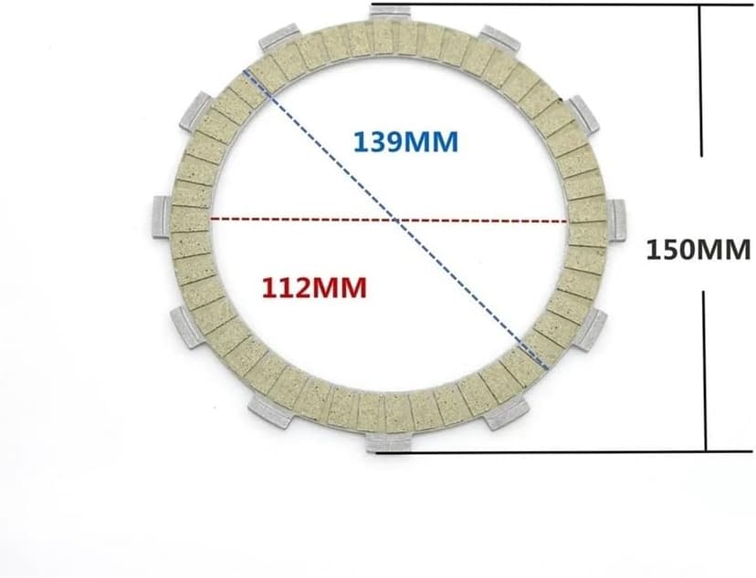 zRuOniA Motorcycle Clutch Plate Friction Disc for 1000cc Sport Bike 2009-2016 Fit GSXR1000 Type