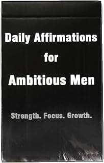 Motivation & Encouragement, Birthday, Christmas & Valentine's Day Gifts for Him, Boyfriend, Husband, Dad, Son, Boss & Friends Daily Affirmation Cards for Men - Meaningful Inspirational Gifts B0FLJG4FP7
