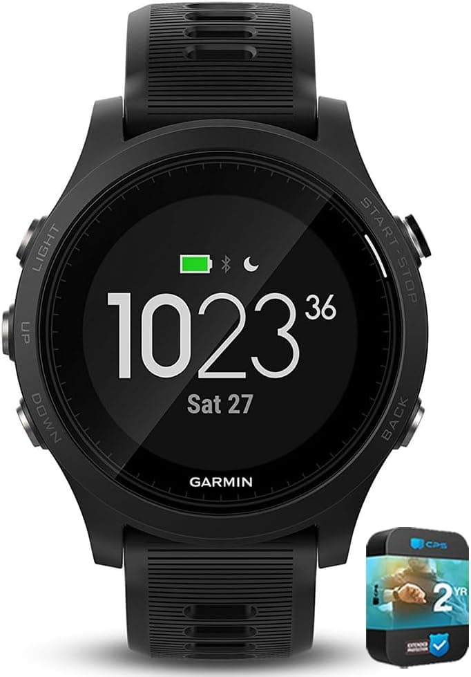 Garmin 010-N1746-00 Forerunner 935 GPS Watch, Multisport, Altimeter, Battery, Black (Renewed) Bundle with 2 YR CPS Enhanced Protection Pack