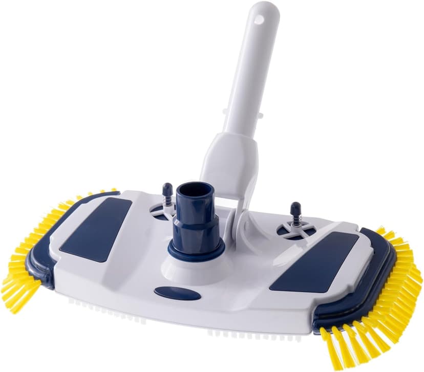 ProMotus Weighted Pool Vacuum Head, Vinyl-Safe No Wheels Manual Cleaner with Air Relief Valves，Multi-Directional Brushes for Above Ground & Inground Pools, Universal Fit for 1-1/4" & 1-1/2" Hoses