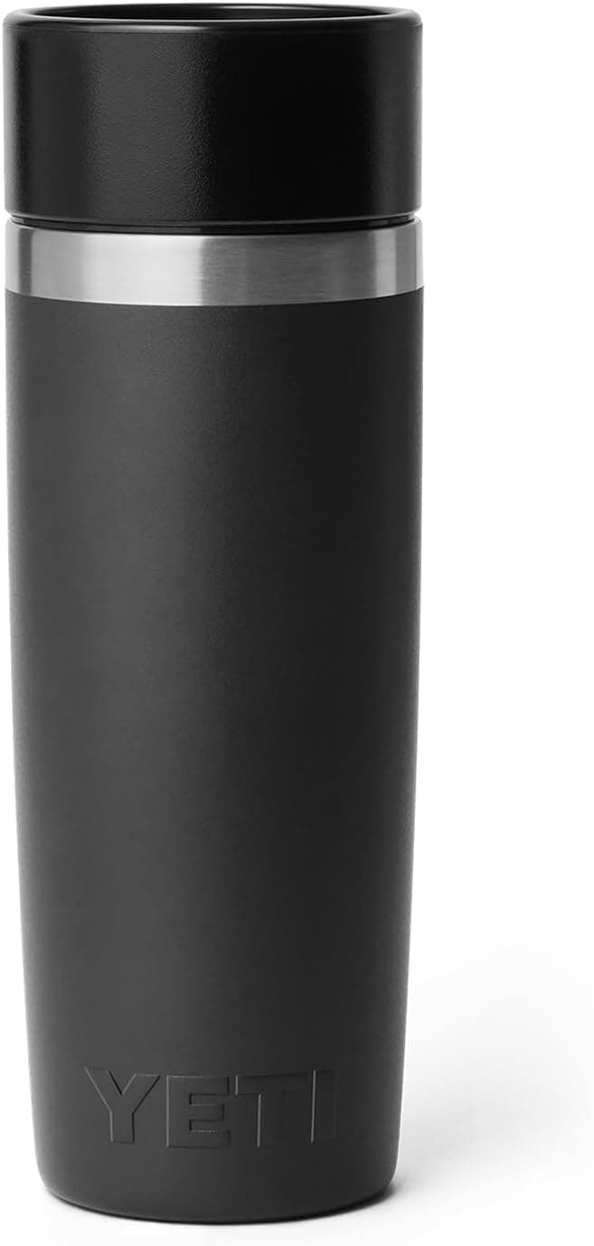 YETI Rambler 16 oz Travel Bottle, Stainless Steel, Vacuum Insulated with Leakproof Commuter Cap, Black