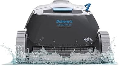 Dolphin Advantage Automatic Robotic Pool Vacuum Cleaner, Wall Climbing, Active Scrubber Brush, Ideal for In-Ground Pool Types up to 33 FT in Length