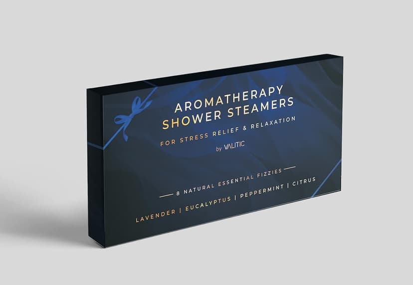 8 Natural Essential Fizzies: Lavender, Eucalyptus, Citrus, Peppermint, Relaxation Stress Relief Shower Tablets gifts for Mom VALITIC Aromatherapy Shower Steamers, Pods for Shower Spa Gift, 4 Scents B09MHRFGDW