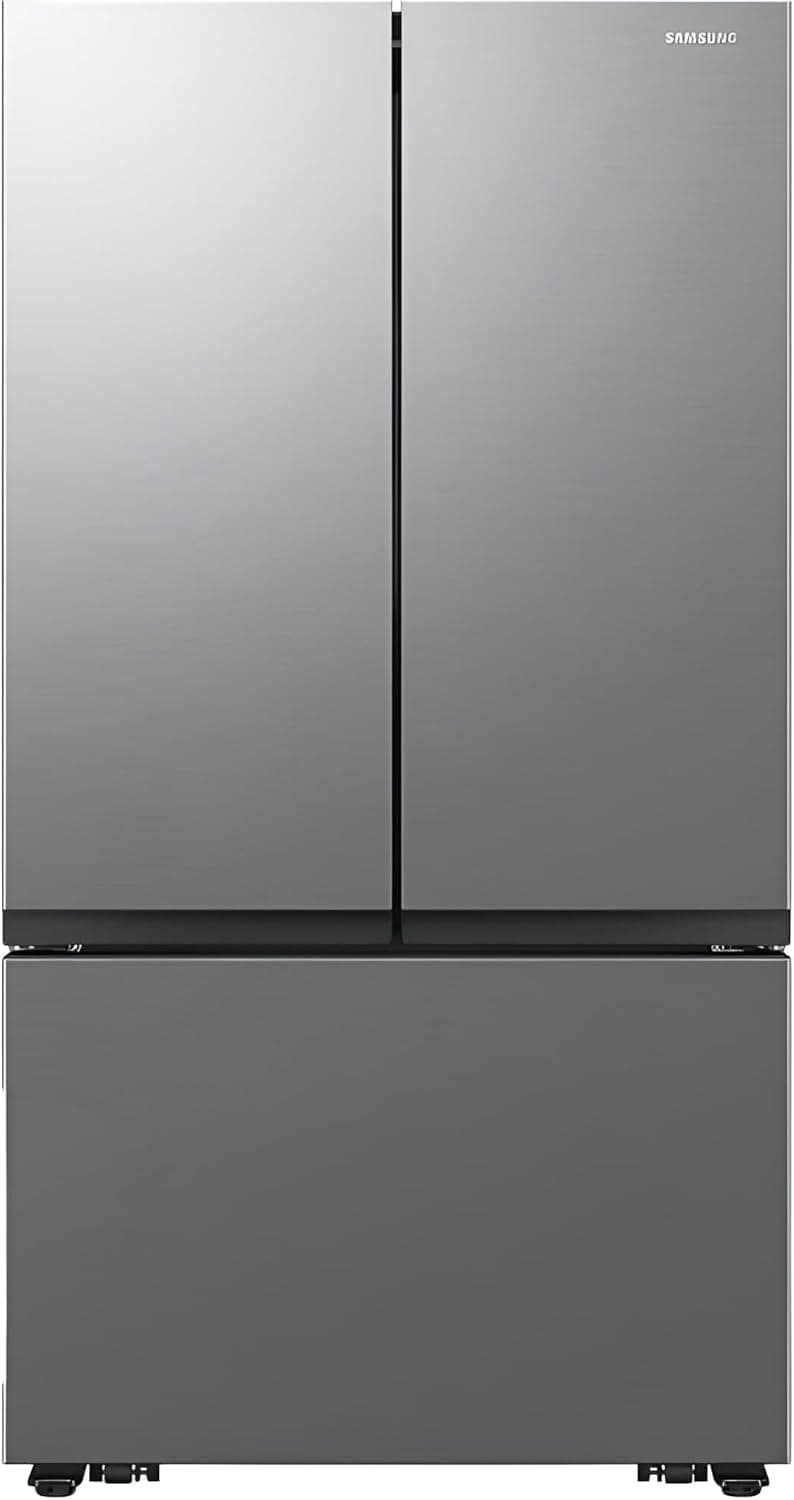 Samsung 27 Cu. Ft. Smart 3-Door French Door Counter-Depth Refrigerator with Dual Auto Ice Maker, All-Around Cooling, Stainless Steel