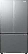 Samsung 27 Cu. Ft. Smart 3-Door French Door Counter-Depth Refrigerator with Dual Auto Ice Maker, All-Around Cooling, Stainless Steel