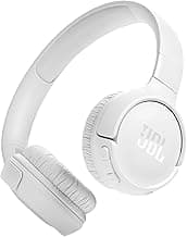 JBL Tune 520BT - Wireless On-Ear Headphones, Up to 57H Battery Life and Speed Charge, Lightweight, Comfortable and Foldable Design, Hands-Free Calls with Voice Aware (White)