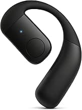 Xmenha Single Bluetooth Phone Earpiece Earbud One Ear Piece Open Ear Bud Air Bone Conduction Earbud Earless Out of Ear Headphones Bluetooth Wireless Headsets with Microphone Earhook for Work