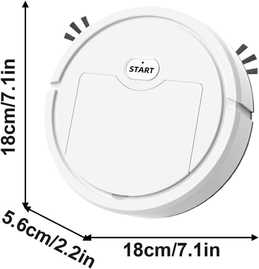 Robot Vacuum and Mop, Robot Vacuum Cleaner, Smart Automatic Sweeping, Multifunctional Structure, Compact & Mini Size, Quality Effecient Cleaning, Lazy-Friendly Cleaning Solution