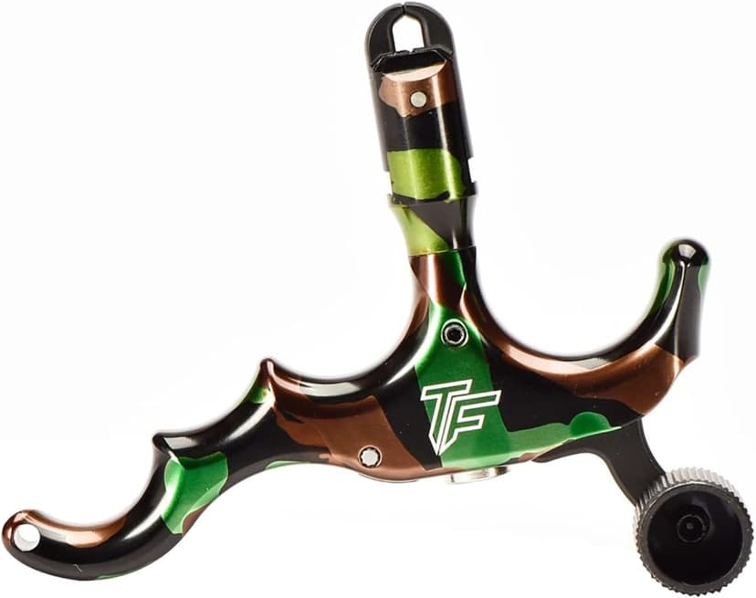 Tru-Fire Edge 4-Finger Aluminum Hand Held Camo Archery Bow Release
