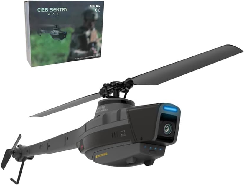 C128 Scout Drone with 1080P Camera, Military Remote Control Helicopter, 2.4G Aerial Vehicle Reconnaissance, Take Off/Landing, 6-Axis Gyro