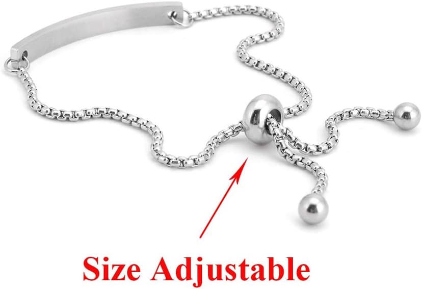 SOUSYOKYOSAM Women Bracelets for Women, Stainless Steel Inspiration Motivational Jewelry Gifts for Girl B07SLKDT79