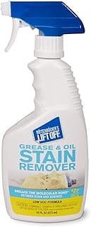Motsenbocker’s Lift Off 43206 16-Ounce Grease and Oil Stain Remover Spray Eliminates Tough Stains on Carpets Fabric and Upholstery Use as Pre-Wash Laundry Treatment, clear