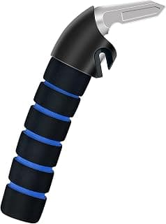KOUNATSURI Car Door Handle for Elderly Car Assist Support Handle Multifunction Car Door Latch Bar for Seniors and Handicapped(Blue) B0B774BN41