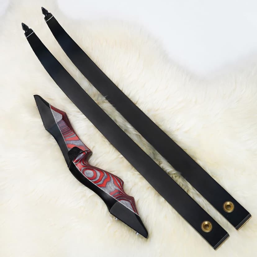 PMZ Recurve Bow and Arrow Set, Newset Professional Aldults Archery Hunting Bow Kit, 60'' Wooden Takedown Bow, for Youth Beginners to Advanced Outdoor Practice & Hunting, Right Hand, 20-60 lbs