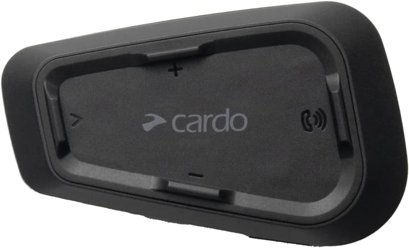 Cardo Systems Spirit Motorcycle Bluetooth Communication Headset, 2-Way Bluetooth, Thin 32mm Speakers, Waterproof, Universal Connectivity - Single Pack