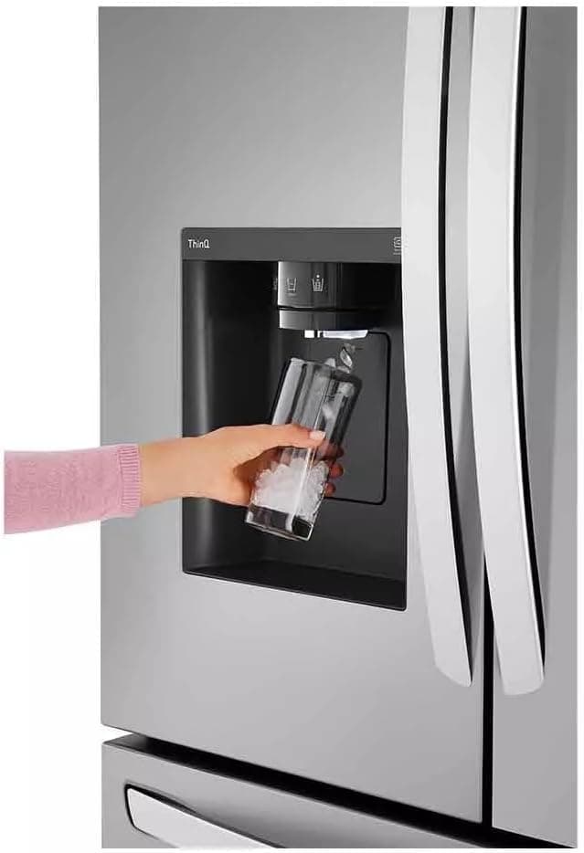 LG 36 Inch Counter-Depth MAX™ Smart French Door Refrigerator with 26 cu.ft. Capacity, WiFi Enabled, ThinQ Technology, Dual Ice Maker, Slim SpacePlus® Ice System