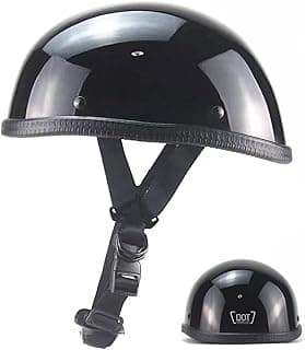 Motorcycle Half Helmet, DOT Approved Adult Men Women Retro Open Face Helmets, Helmet for Adults, Half Shell Helmet