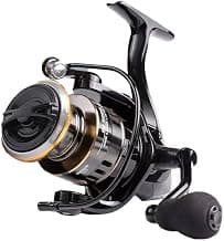 Spinning Fishing Reel Metal Spool Long Cast Smooth Drag System Corrosion Resistance Lightweight Body Round Knob