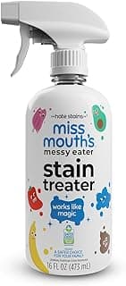 Miss Mouth's Messy Eater Stain Treater Spray - 16oz Stain Remover - Newborn & Baby Essentials - No Dry Cleaning Food, Grease, Coffee Off Laundry, Underwear, Fabric
