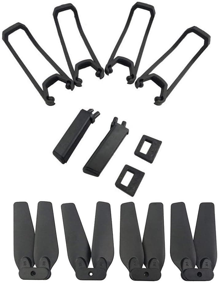 Black Accessory kit for E58 S168 JY019 Folding Quadcopter Spare Parts Remote Drone Propeller and Protective Cover and Landing Gear