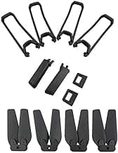 Black Accessory kit for E58 S168 JY019 Folding Quadcopter Spare Parts Remote Drone Propeller and Protective Cover and Landing Gear