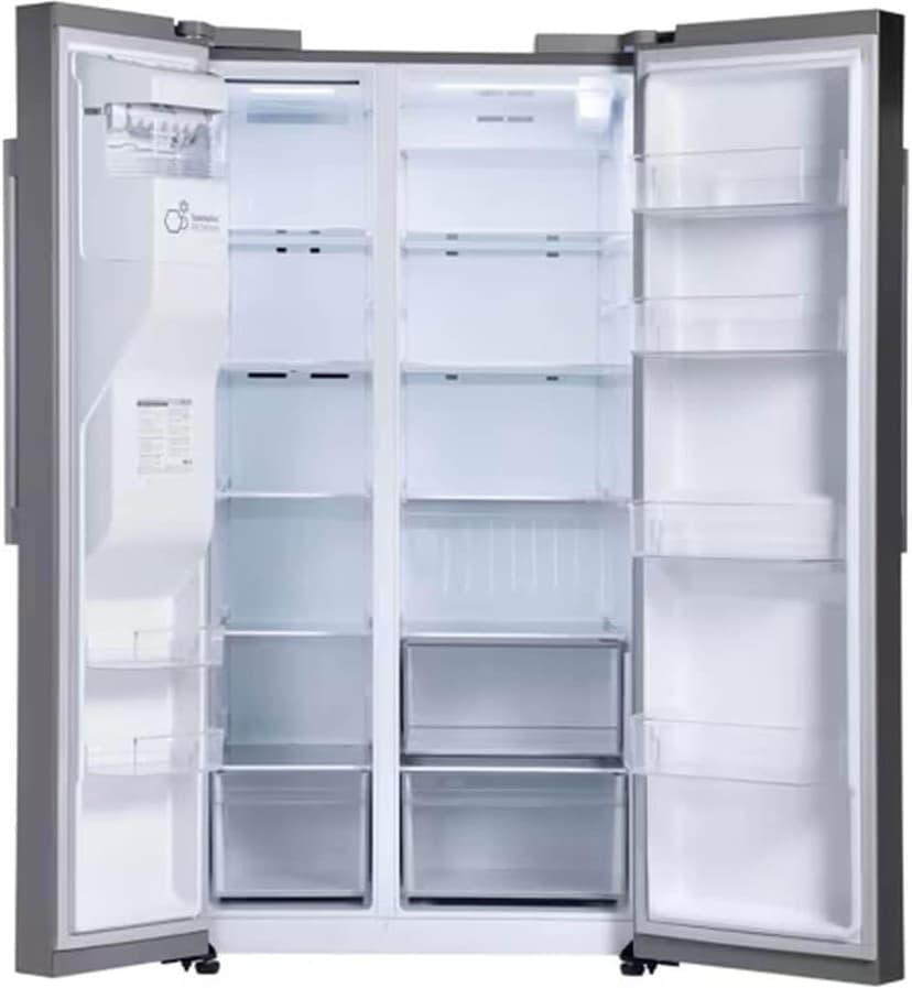LG 27 cu. ft. Side-by-Side Standard Depth Slim in Door Ice and Water Dispenser in PrintProof Stainless Steel Wi-Fi Enabled LS27T3230S